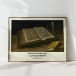 hebrews 412 bible verse christian print