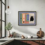 hello cat rainbow 3x4 6 mockup