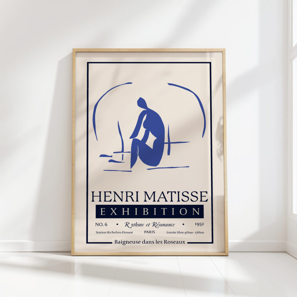 henri matisse print baigneuse dans les roseaux
