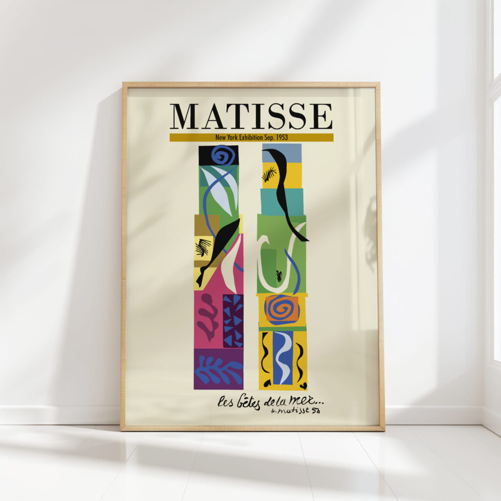 henri matisse print beasts of the sea 1950 exhibition
