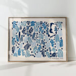 henri matisse print blue la perruche et la sirene modern artwork