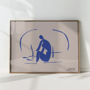 henri matisse print blue nude artful home decor piece