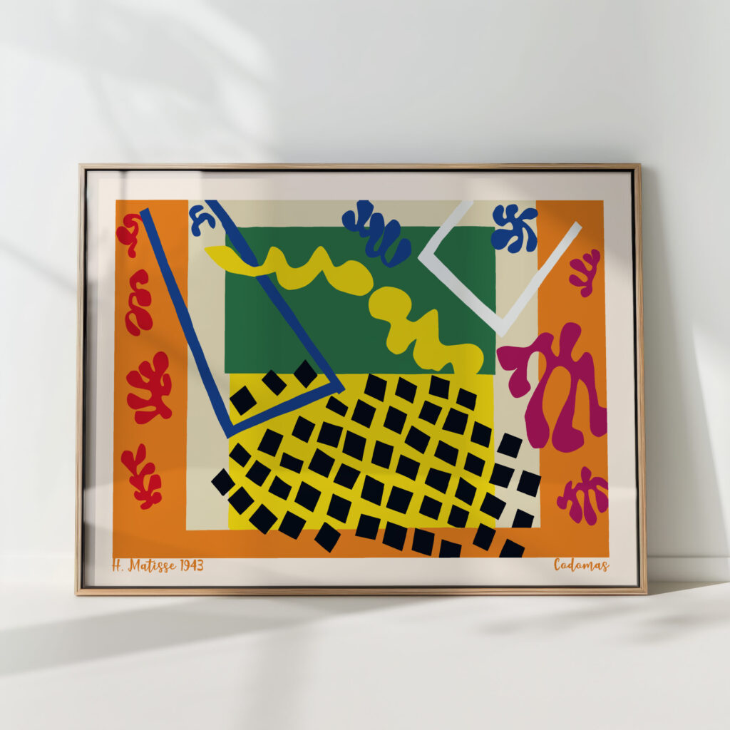 henri matisse print codomas 1943 colorful abstract art