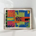 Henri Matisse Print Cut-Outs Vibrant 1950 Artwork - wallartK
