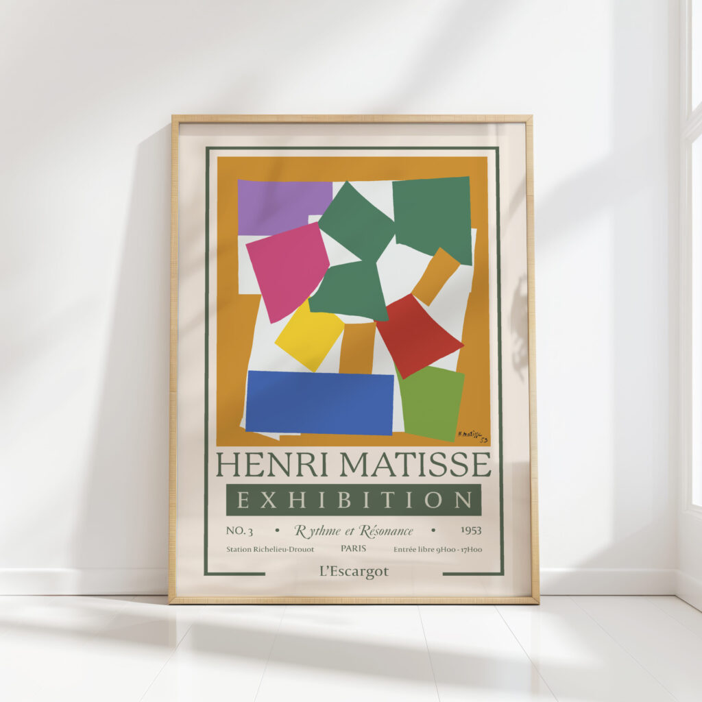 henri matisse print exhibition the snail 1953