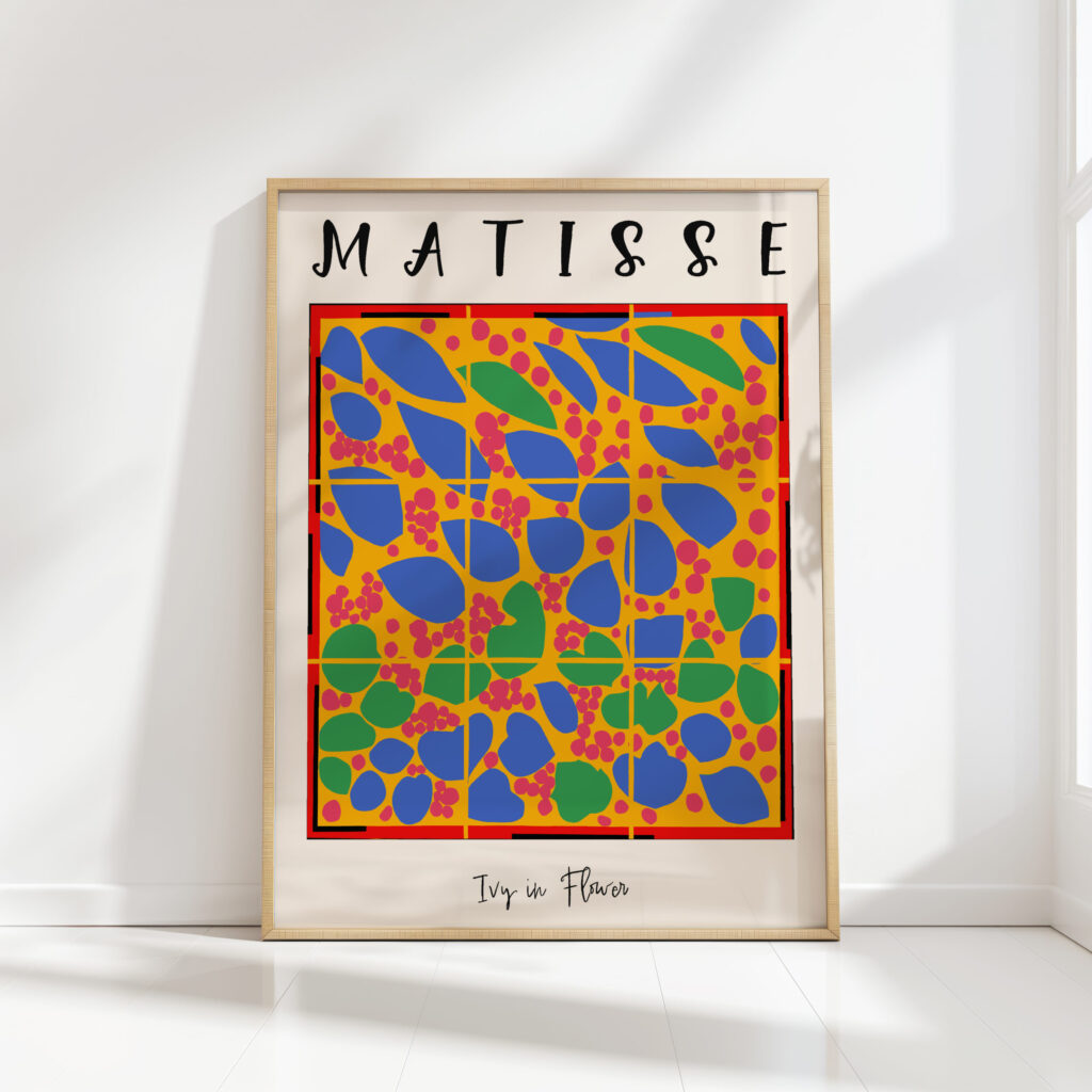 henri matisse print ivy in flower