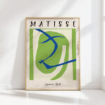 henri matisse print japanese mask green poster exhibition