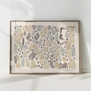 henri matisse print la perruche et la sirene 1952 neutral tones