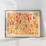 henri matisse print la perruche et la sirene orange tones 1952