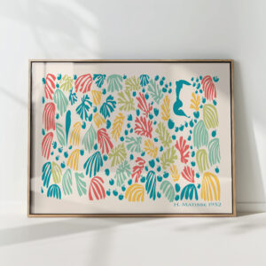 henri matisse print la perruche et la sirene spring tones