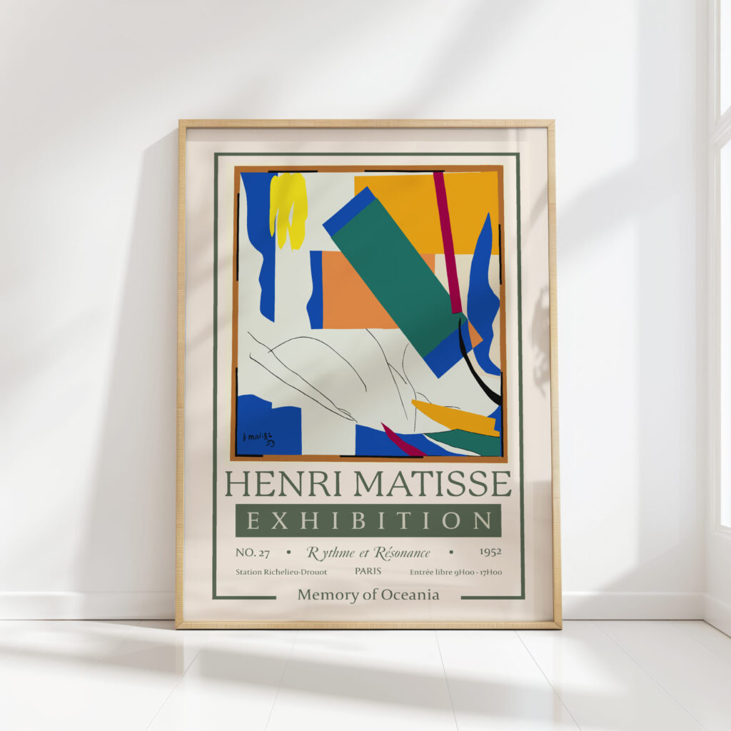 henri matisse print memory of oceania vibrant artwork