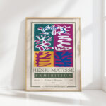 henri matisse print panel with mask 1947 vertical
