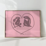 henri matisse print pink romantic poster