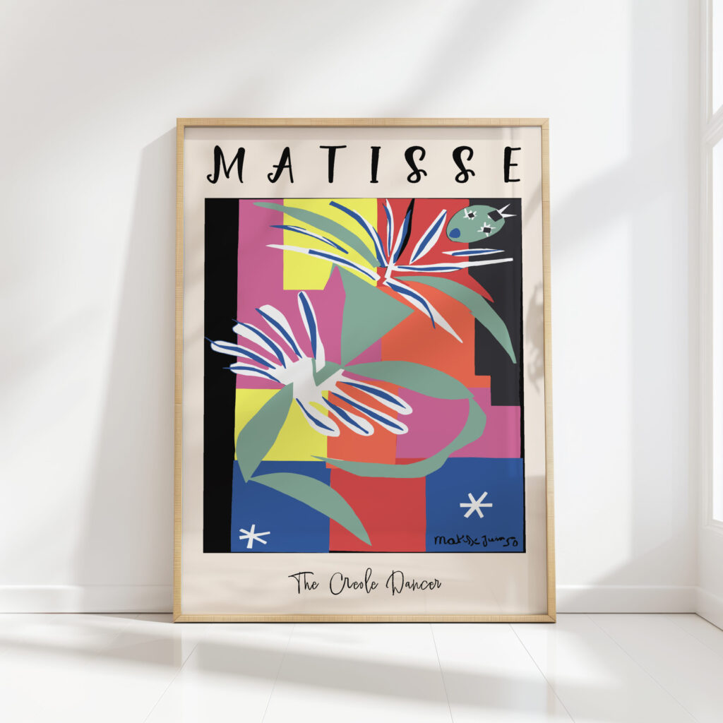 henri matisse print the creole dancer vibrant artwork