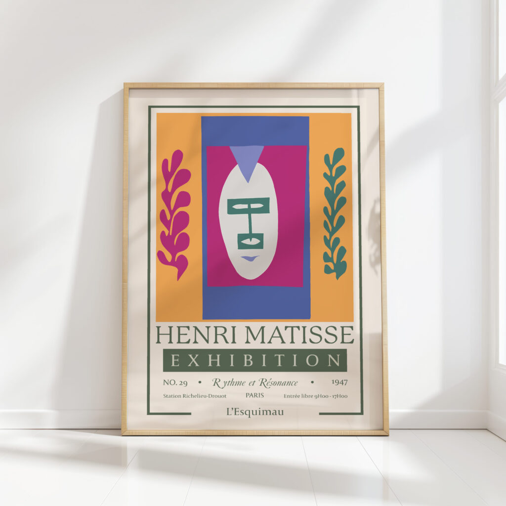 henri matisse print the eskimo vibrant wall art