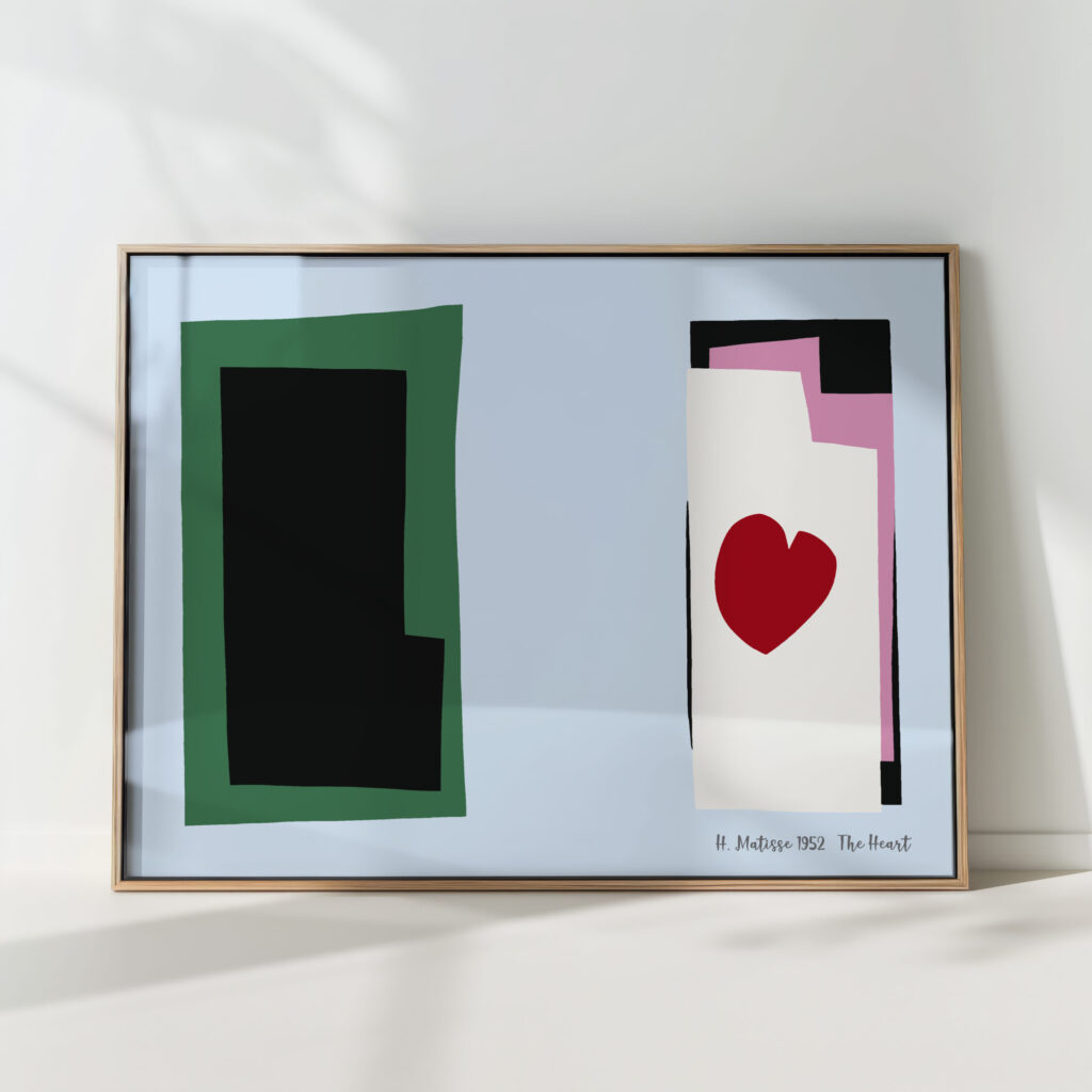 henri matisse print the heart iconic artwork