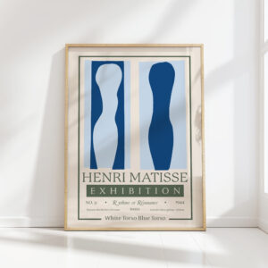 henri matisse print white torso blue torso