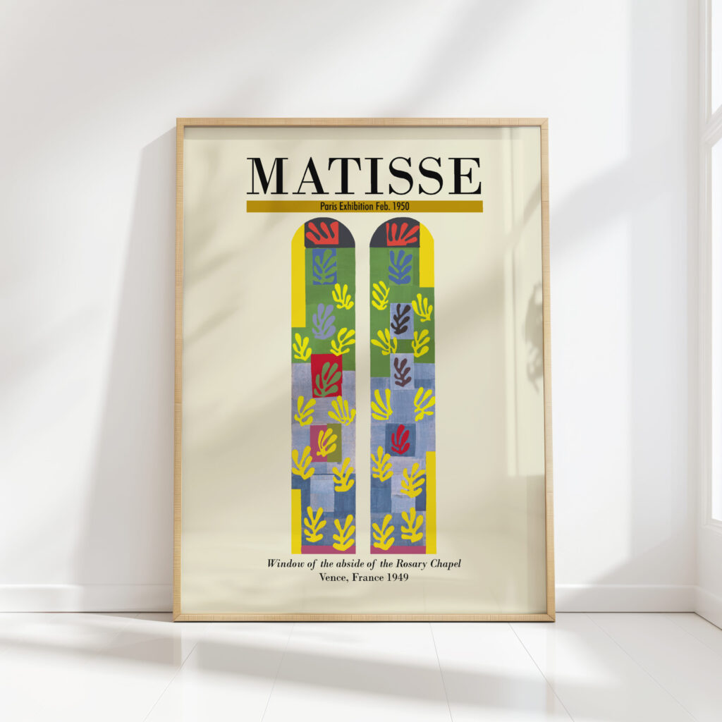 henri matisse print window of the rosary chapel