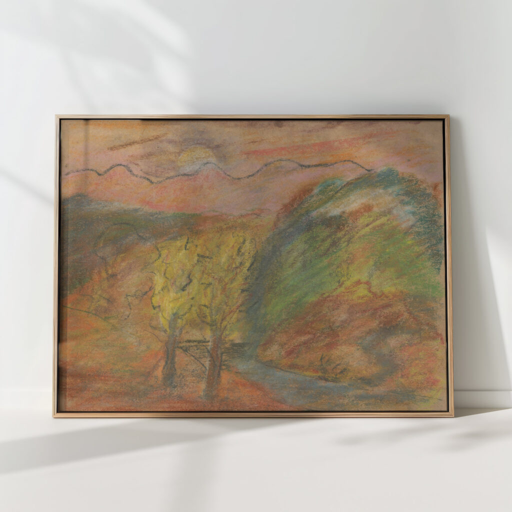 hilly landscape 1 1935 1944 arnold peter weisz kubincan high quality print