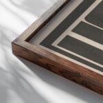 hola grey 3x4 close up dark wood mockup