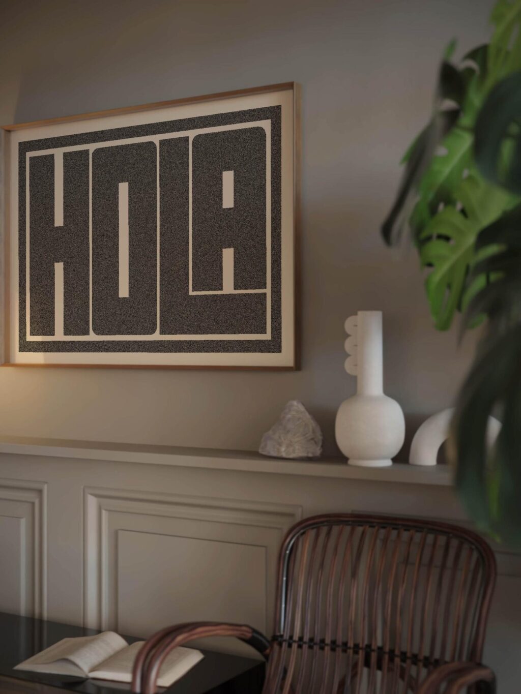 hola grey 3x4 video mockup