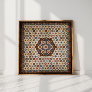 honeycomb quilt ca 1830 elizabeth van horne clarkson high quality print