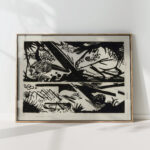 horse and hedgehog 1913 franz marc high quality print