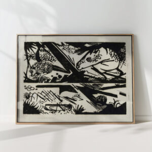 horse and hedgehog 1913 franz marc high quality print