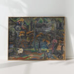 horsemen and strollers in the park 1900 georges kars high quality print