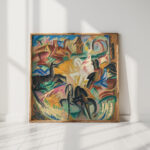 horses ol alice bailly high quality print