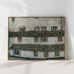 house wall window 1914 egon schiele high quality print