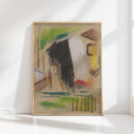 house with a fence 1931 1932 zolo palugyay high quality print