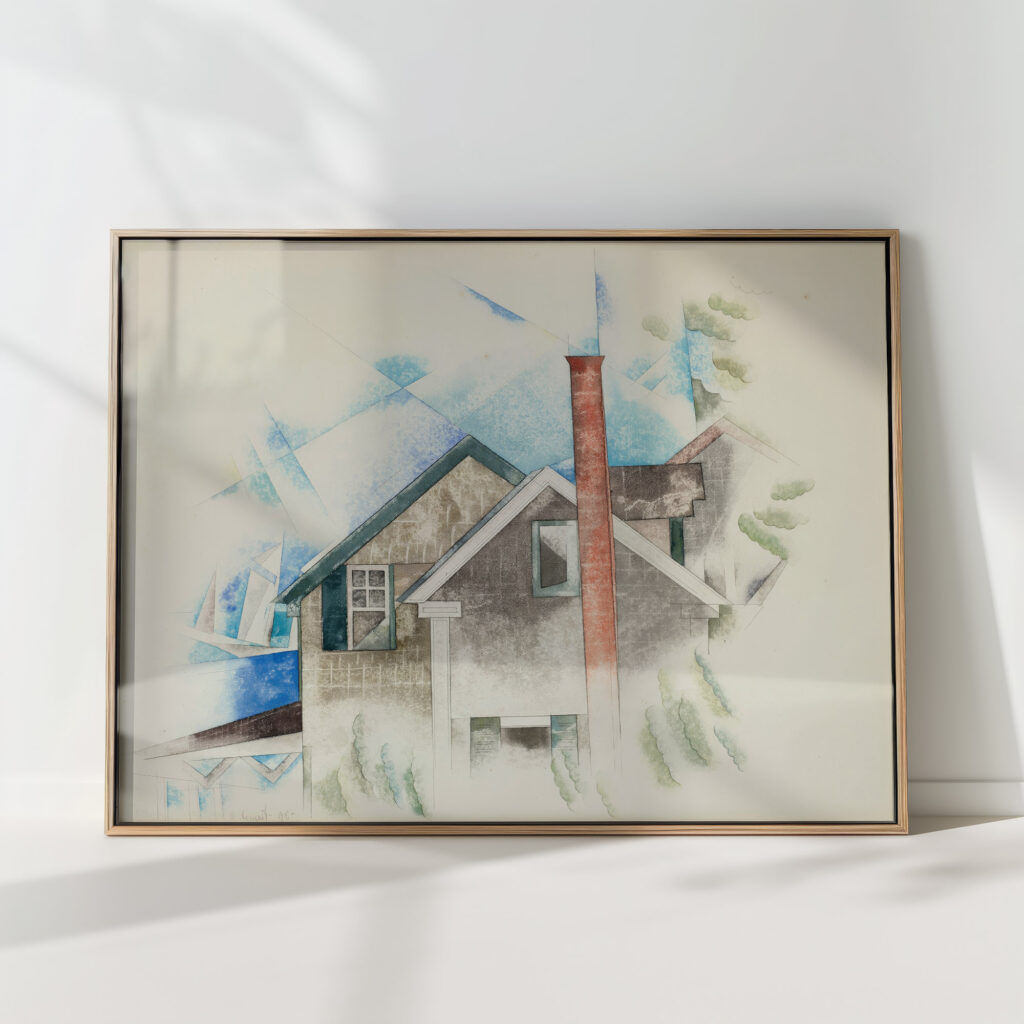 houses 1918 charles demuth high quality print