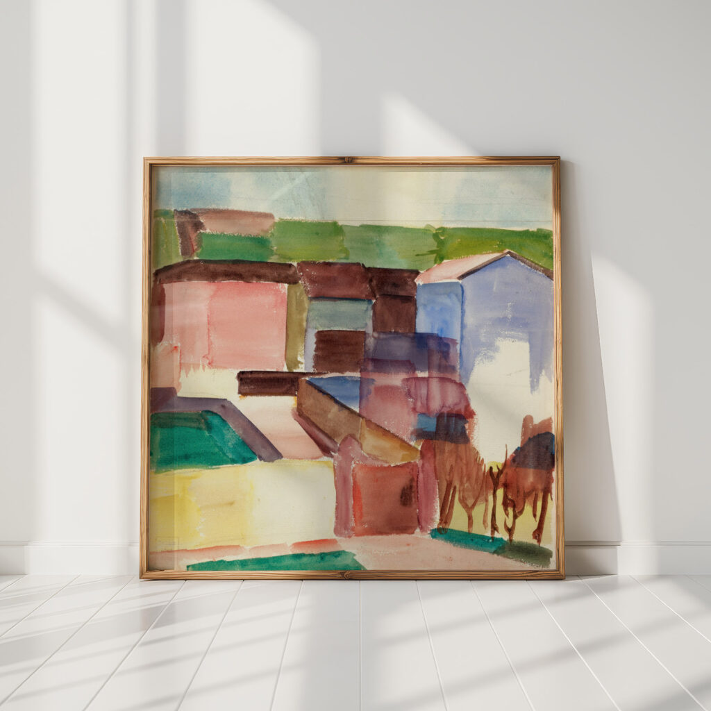 houses houses albert muller high quality print