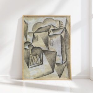 houses in paris place ravignan 1911 juan gris high quality print