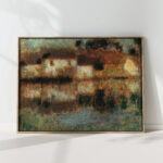 houses on the water berneval or the canal moonlight 1903 henri le sidaner high quality print