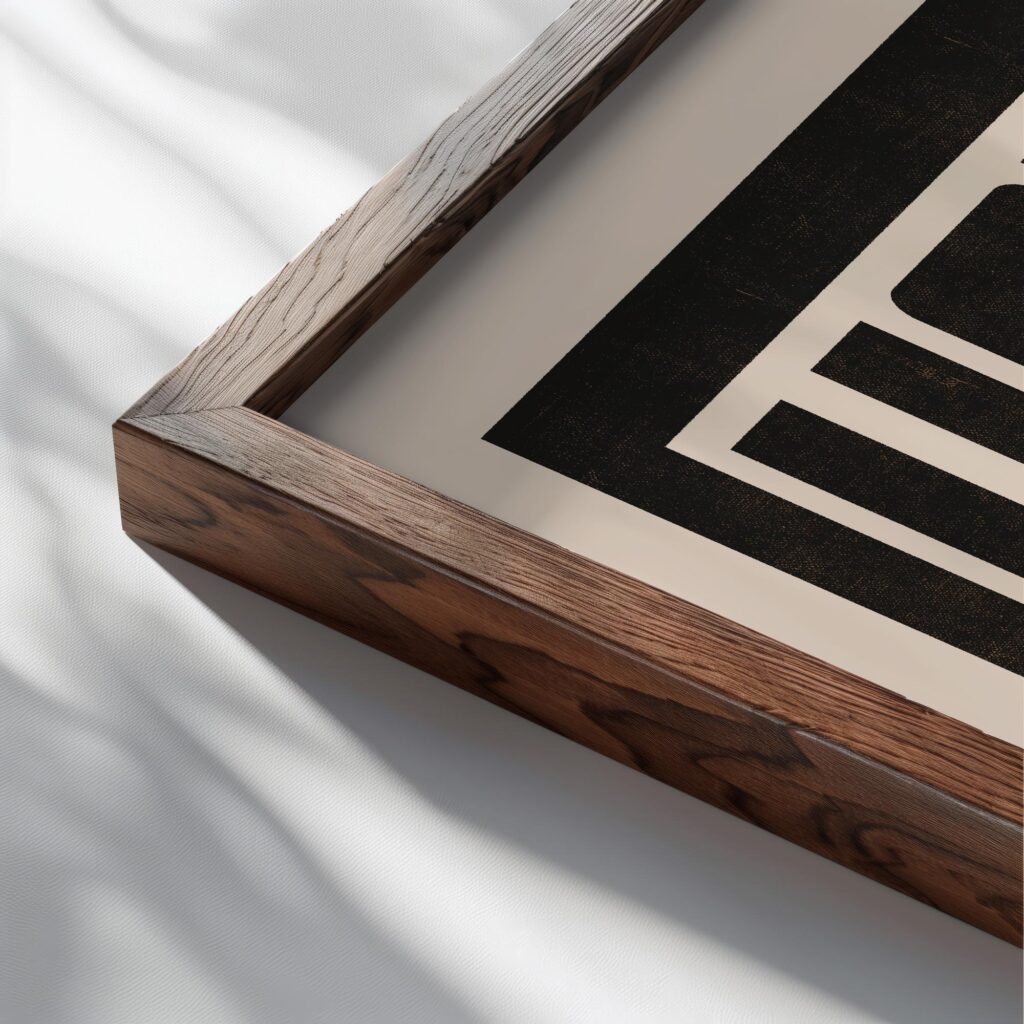 howdy clubs black 3x4 vintage1 close up dark wood mockup