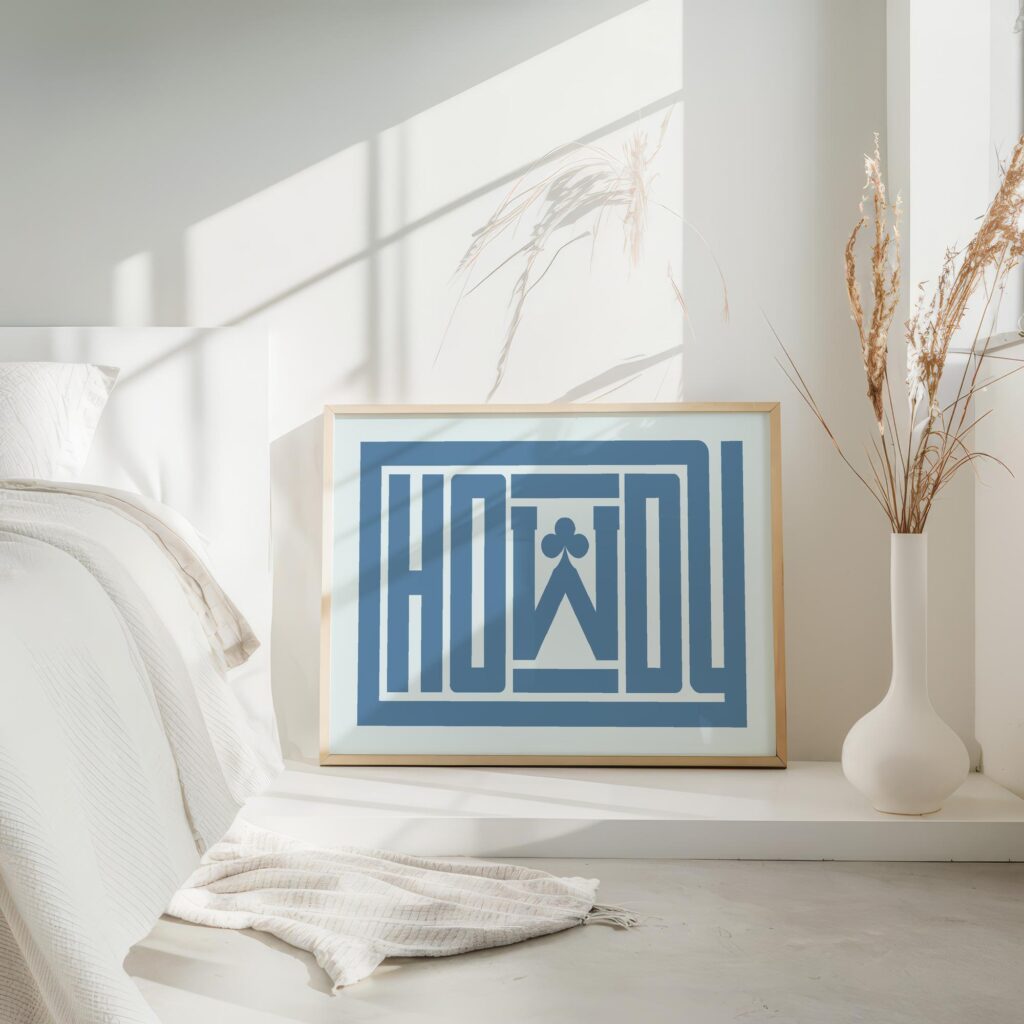 howdy clubs blue 3x4 4 mockup