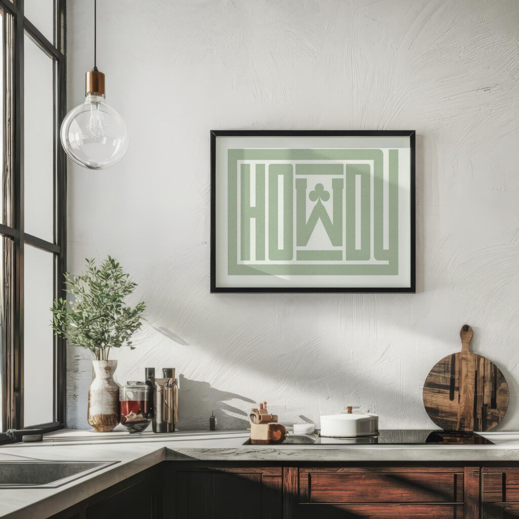howdy clubs green 3x4 6 mockup
