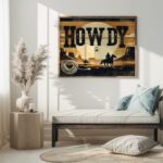 howdy cowboy vintage3 3x4 5 mockup