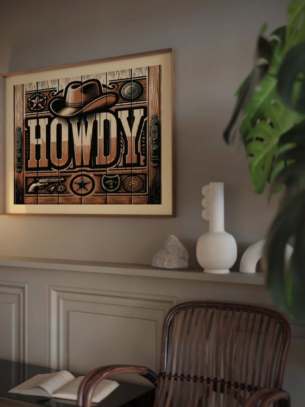 howdy cowboy3 3x4 video mockup