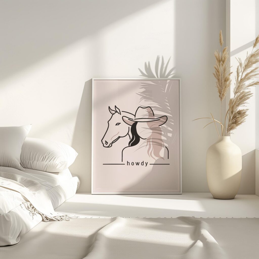 howdy cowgirl 0002 3x4 4 mockup
