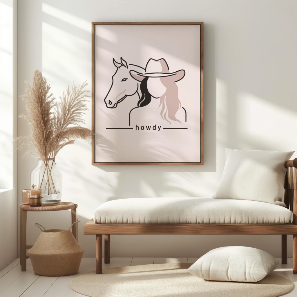howdy cowgirl 0002 3x4 5 mockup