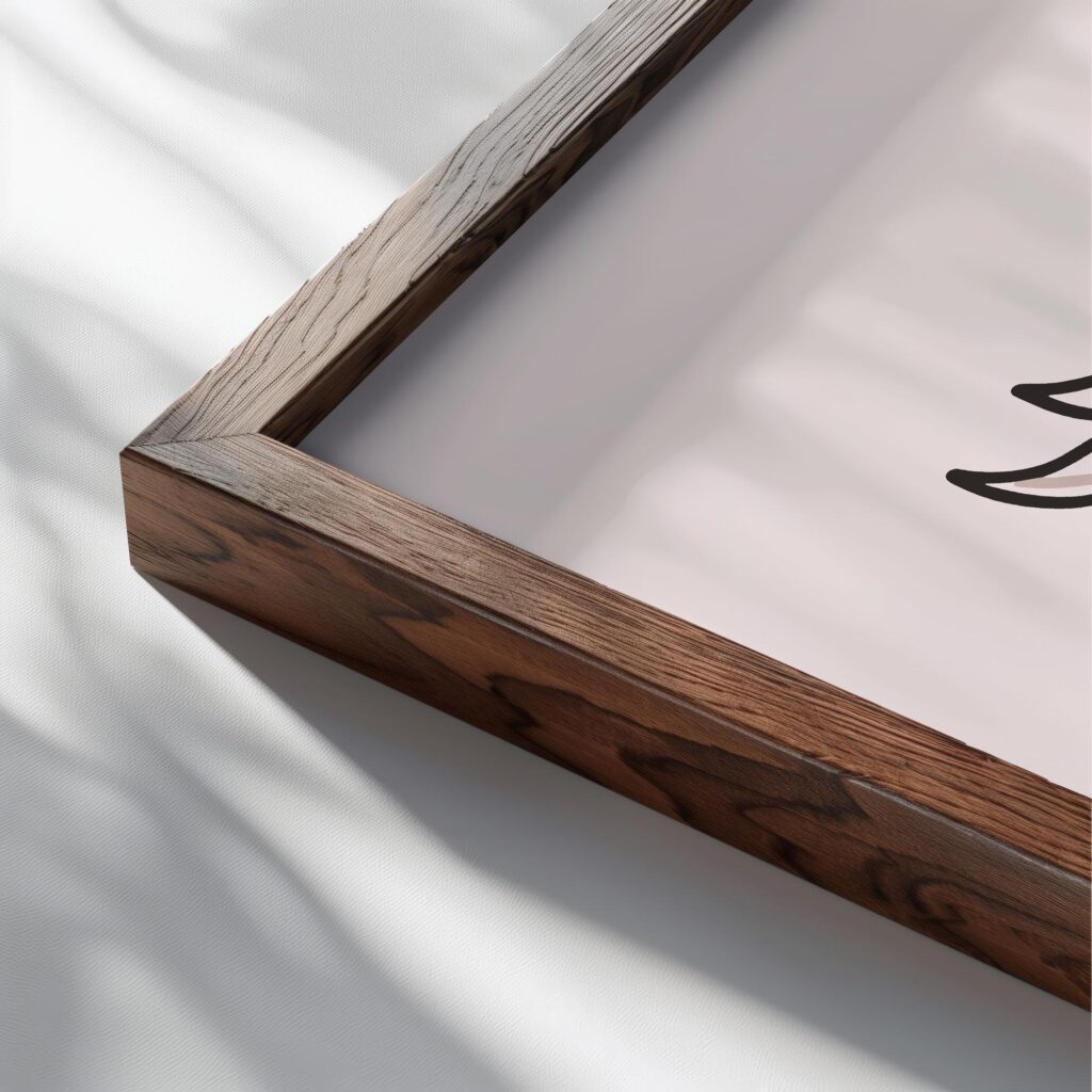 howdy cowgirl 0002 3x4 close up dark wood mockup
