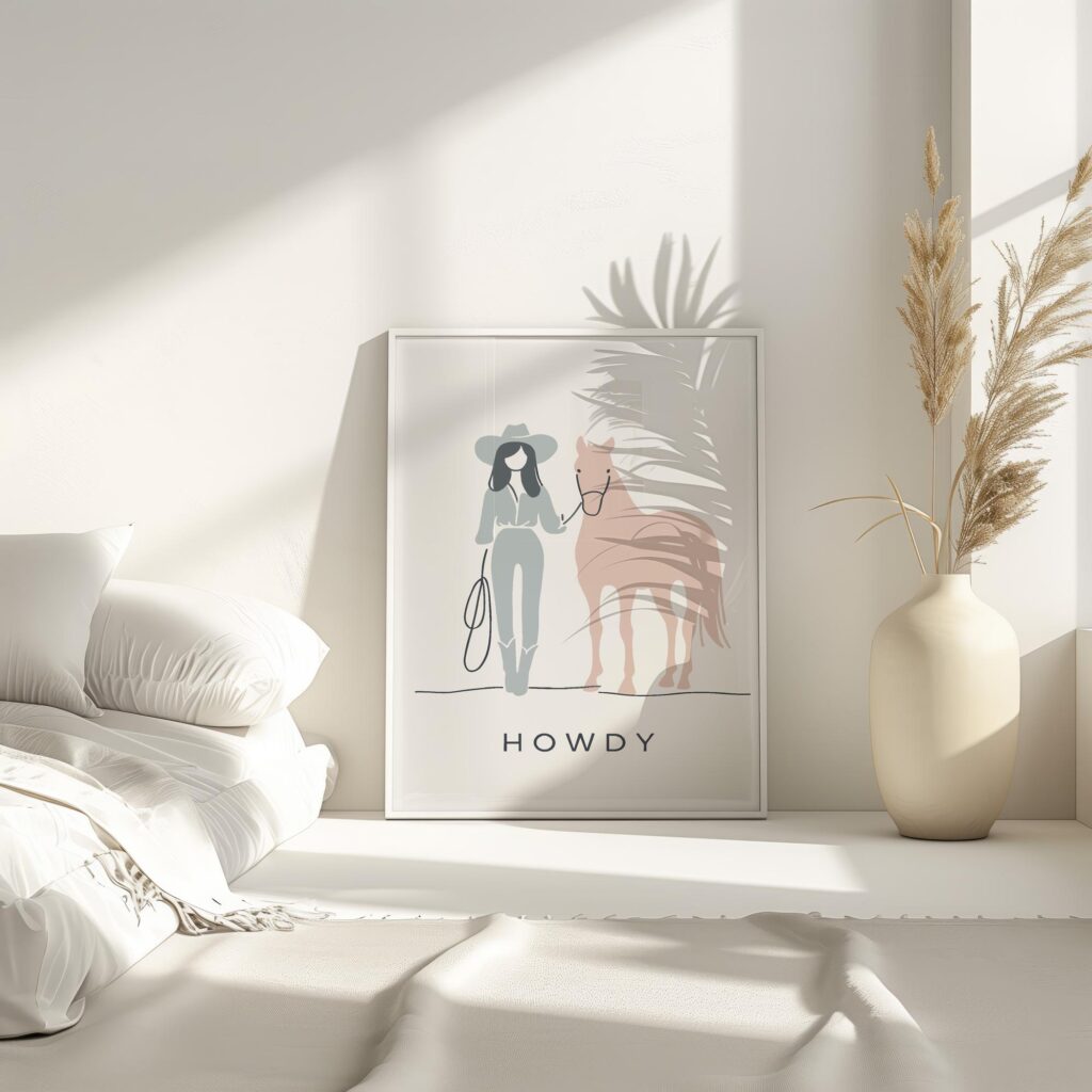 howdy cowgirl 0003 3x4 4 mockup