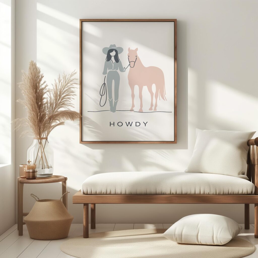 howdy cowgirl 0003 3x4 5 mockup