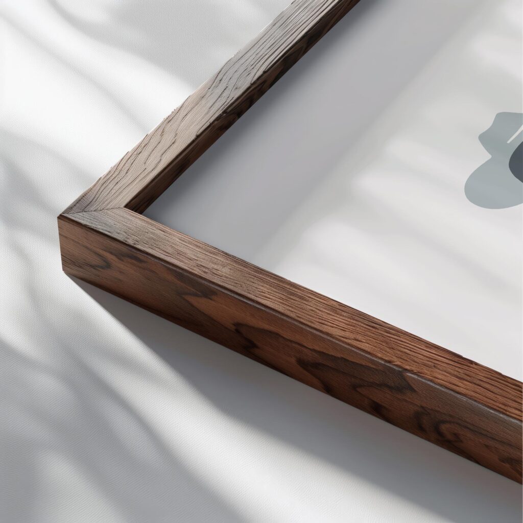 howdy cowgirl 0003 3x4 close up dark wood mockup