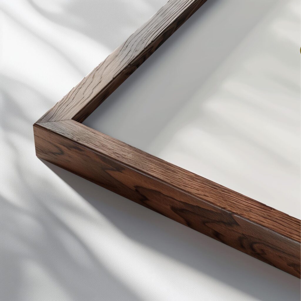 howdy cowgirl 0006 3x4 close up dark wood mockup