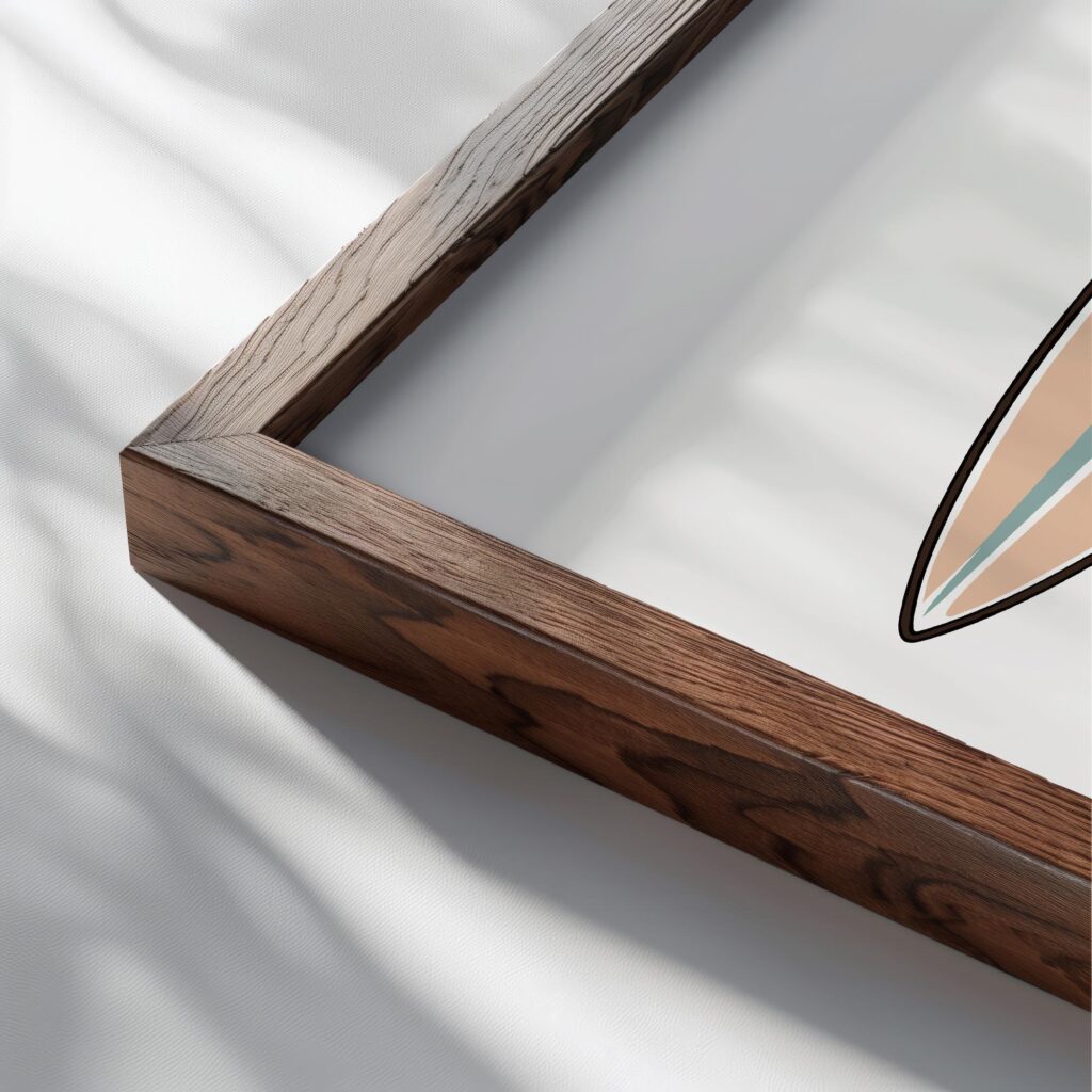 howdy cowgirl 0007 3x4 close up dark wood mockup