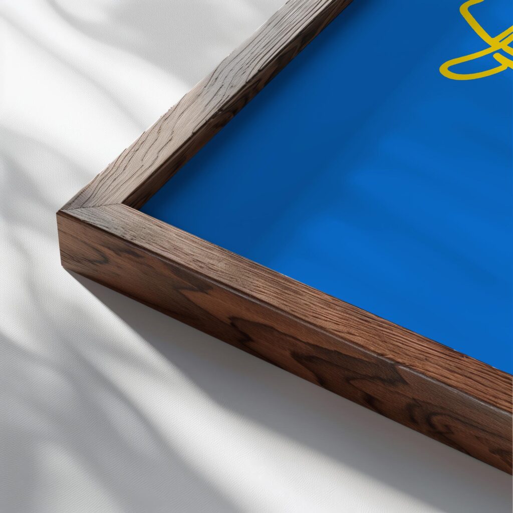 howdy cowgirl 0008 3x4 close up dark wood mockup